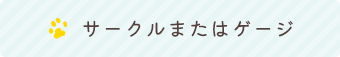 サークルまたはゲージ